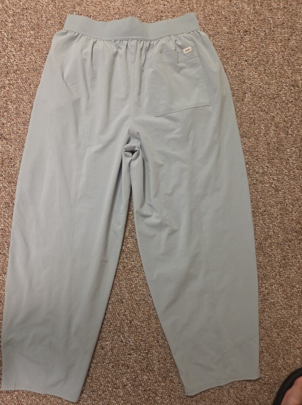 Prana Light Gray Chino-Style Performance Pants